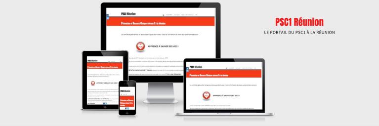 Siteweb responsive Psc1 Réunion