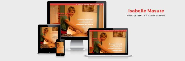 Siteweb responsive Isabelle Masure