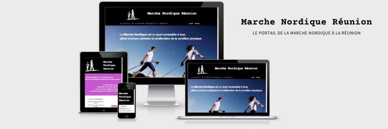 Siteweb responsive Marche Nordique Réunion
