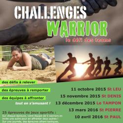 Affiche Challenge Warrior événementiel à la Réunion Boost Agency