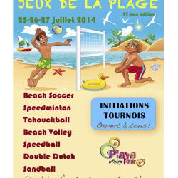 Affiche Jeux de la plage UFOLEP événementiel à la Réunion Boost Agency