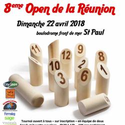 Affiche 8 tournoi de molkky à la Réunion Boost Agency