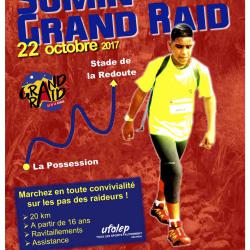 Affiche somin grand raid UFOLEP événementiel à la Réunion Boost Agency