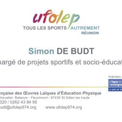 Carte de visite UFOLEP Réunion BOOST AGENCY